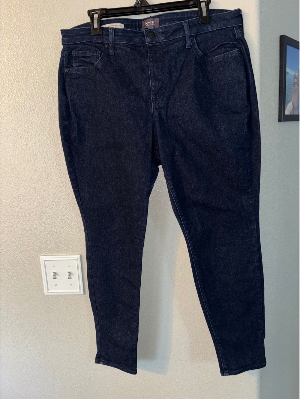 NYDJ Ami Skinny Legging Jeans 14W Dark Wash Lift Tuck Stretch Plus Size